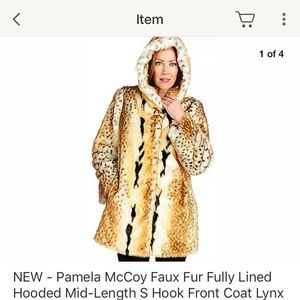 Pamela McCoy Faux Fur Coat